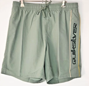 QUIKSILVER MEN'S EVERYDAY SURF WASH 17" GREEN VOLLEY SWIM SHORT SIZE: L - Picture 1 of 9