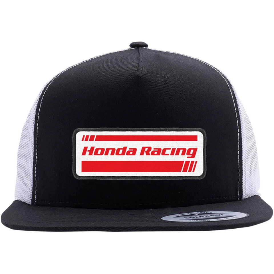 Factory Effex Honda Racing Mesh-Back Adjustable Hat (Black / White) - Image 1 of 1