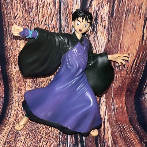 2005 Toynami Anime Inuyasha Miroku Action Figure 5" Purple Robe READ Cover