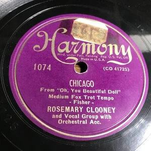 ROSEMARY CLOONEY on 1949 Harmony 1074 - Chicago / There’s a Broken Heart for... - Imagen 1 de 1