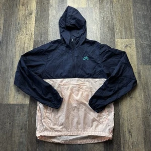 Nike SB Anorak 1/2 Cremallera Chaqueta con Capucha Pequeña Rosa Azul AO0296-451 Ligera - Imagen 1 de 11