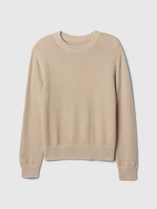 Kids Crewneck Sweater - Size M8 - Beige/Cream - New & Sealed - Picture 1 of 3