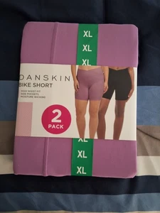 Danskin Women’s Bike Shorts 2-Pack Moisture Wicking Size XL NEW - Picture 1 of 2