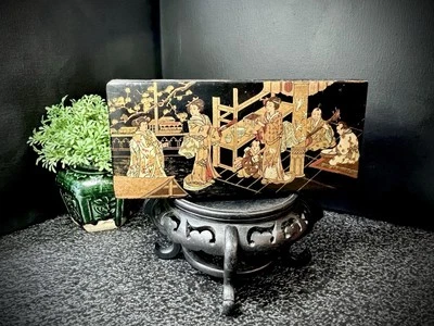 Antique (1840) Chinese Lacquered Paint Box - Hand Painted - Image 1 of 4