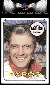 1969 Topps #606 Gene Mauch - Picture 1 of 2