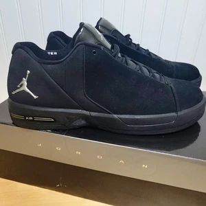 2011 Jordan Team Elite 3 Low TE 3 Low Black Silver 453454-001 Size US 15 - Picture 1 of 14