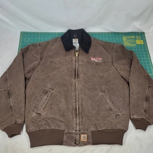 Chaqueta Carhartt Santa Fe J14 CHT Marrón Talla XL Reg Años 90 Vintage Bordada - Imagen 1 de 12