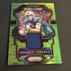 2023 Prizm Alec Pierce Premier Jerseys Neon Green Pulsar #PJ-AP Colts - Picture 1 of 11