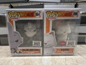 Funko Pop! Dragon Ball Z Karin Flocked Evil Buu Metallic 2021 Funimation Bundle - Imagen 1 de 24