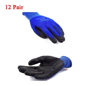12Pairs Ansell Hyflex Multipurpose Ultra Lightweight PU Protection Gloves 11-618 - Picture 1 of 9