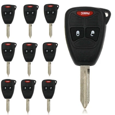 10PCS Remote Key Shell Case Fob For Dodge Chrysler PT Cruiser Caliber 3 Buttons  Foto 1 de 4