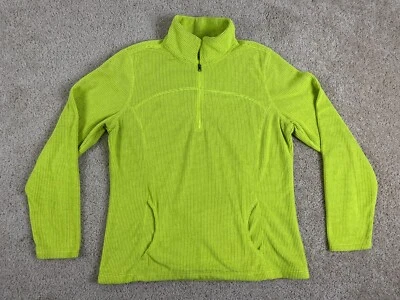 Tek Gear Activewear Track куртка женщин большой 1/4 молнии пуловер карманы зеленый - Изображение 1 из 4