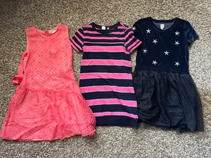 Girls Lot Of 3 Size 10 Dresses Gap CrewCuts - Picture 1 of 4