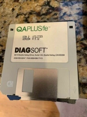 DiagSoft QAPlus Gateway2000 Utility Software Floppy Diskette 2  DOS Vintage 1993 - Image 1 of 3