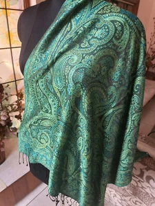 Mujer Moda Bufanda SOBER Jamawar TWILITE 100% Seda Pashmina Jamavar: 16 Diseños - Imagen 1 de 5