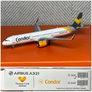 JC WINGS 1:400 CONDOR AIRBUS A321 D-AIAC - THOMAS COOK LIVERY - Picture 1 of 1
