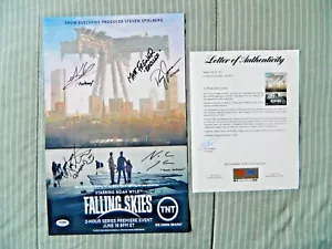 Falling Skies Cast Signed 11" x 17" Poster Noah Wyle Doug Jones PSA AA03620 - Picture 1 of 12
