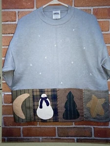 Vintage Backyard Friends toppe di inverno primitivo applique motivi albero stella - Foto 1 di 4