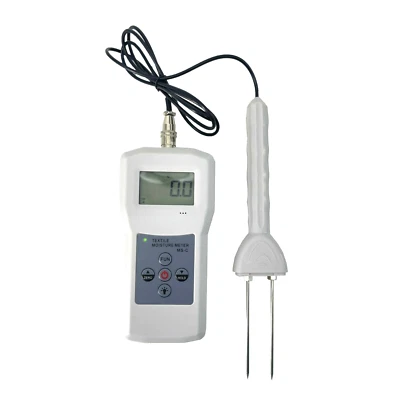 Portable Textile Moisture Meter Tester for Cloth Yarm Wool with Range 4 to 90 - Image 1 of 4