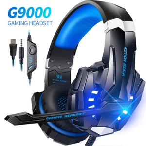 G9000 headset Esports  headset with microphone laptop I1J7 - Picture 1 of 12