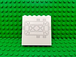 Lego NEW white 1 x 6 x 5 panel Star Wars pattern piece - Picture 1 of 1