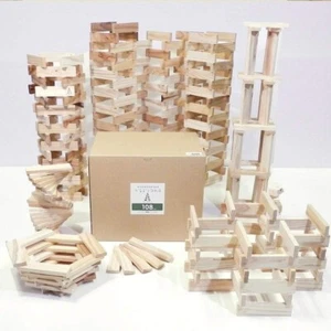 Karakara Tsumiki 108 (9 x 27 x 108 mm) 480 pieces educational toy Japanese New - Picture 1 of 7