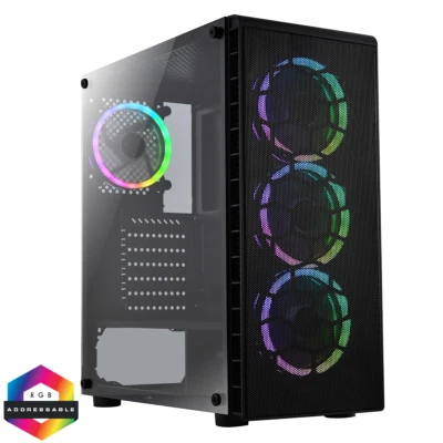 FCS Gaming PC Core i7 i5 i3 2TB+480GB SSD 16GB RAM NVIDIA GTX 1050 Ti Windows10 - Image 1 of 4