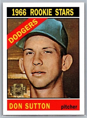 2001 TOPPS ARCHIVES BASEBALL 54 DON SUTTON DODGERS - Image 1 of 2