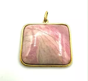 Magnificent 18 Carat Gold Pendant - Rhodochrosite - 11.55 G - Picture 1 of 3