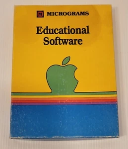 Micrograms Mathosaurus Apple Educational Software 2 Discs Grade 1 & 2 Incomplete - Picture 1 of 3