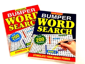 2pk A4 BUMPER Word Search Book Wordsearch Find Puzzle Books 460 Puzzles thick - Picture 1 of 3