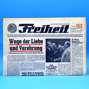 DDR Freiheit 01.07.1964 Geburtstag Hochzeit Sangerhausen 1.7.1964 1. Juli 1964 - Bild 1 von 1