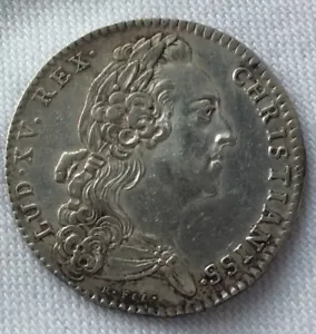 JETON ROYAL DES ETATS DE BRETAGNE EN ARGENT LOUIS XV LE BIEN AIME 1766 RENNES - Imagen 1 de 2