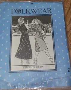 Folkwear #131 Tibetan Chupa Jumper Skirt Dress Tibet Sewing Pattern folkwear131 - Picture 1 of 2