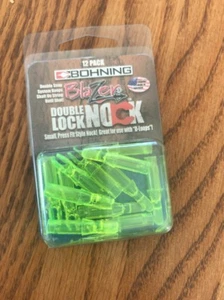 BOHNING BLAZER DOUBLE LOCK NOCK 12 PACK 3177KK LIME NEW - Picture 1 of 2
