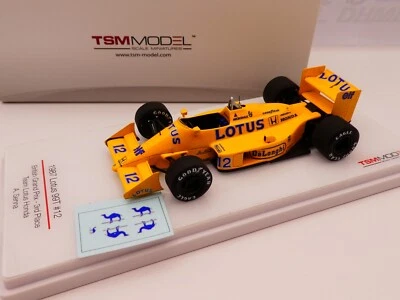 Truescale 1:43 Ayrton Senna Lotus Honda 99T British GP F1 1987 TSM164363 - Image 1 of 4