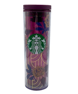 Starbucks Pink Rose Plum Kunststoff Travel Mug Tumbler Tasse mit Deckel 16 Oz 2020 - Bild 1 von 10