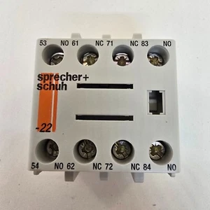 Sprecher+Schuh CS7-PV-22 CS7 Auxiliary Contact 2N/O 2N/C Top Mount (NEW In Box) - Picture 1 of 2