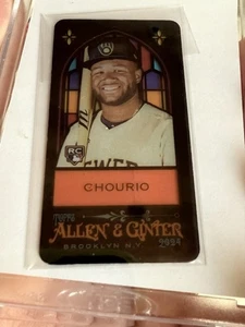 2024 Topps Allen & Ginter - Jackson Chourio #368 Mini Stained Glass SP Rookie Rc - Bild 1 von 3