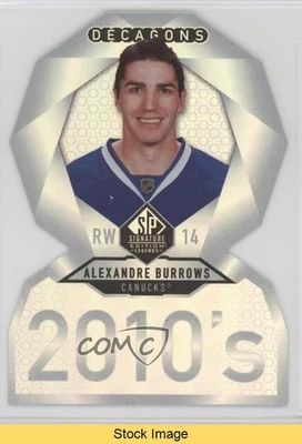 2020-21 Upper Deck SP Signature Edition Legends Decagons Alexandre Burrows READ - Image 1 of 3