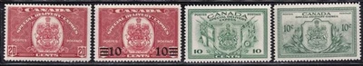 MATT'S STAMPS CANADA SCOTT #E8-#E11 SPECIAL DELIVERY ISSUES OF 1938-46, MH CV$46 - Image 1 of 3