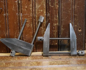 L.S. STARRETT MACHINIST'S PARALELL CLAMP LOT PAIR D-161 2-1/2" WORKING SET CLEAN - Picture 1 of 21