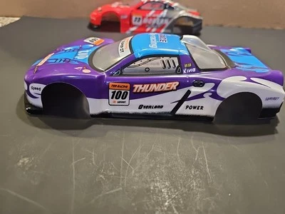 1/18 Scale white & Purple   Rc Car Body - Image 1 of 4