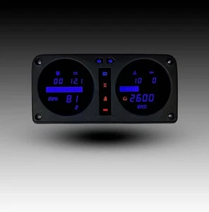 1980-1995 Suzuki Samurai BLUE LED Digital Gauge Panel Fits SJ410 / SJ413 DP1300B - Picture 1 of 12