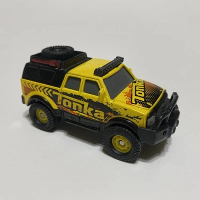 Hasbro 2015 Tonka Funrise Diecast  3.5” Jeep Style 4x4 Loaded Truck Yellow - Image 1 of 4