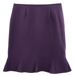LE SUIT Women's Polyester Godet Straight Pencil Skirt Eggplant Purple Size 12P - Picture 1 of 14