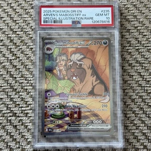 PSA 10 POKEMON DRI EN-DESTINED RIVALS #235 ARVEN'S MABOSSTIFF ex SIR - Foto 1 di 3
