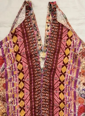 JOHNNY WAS  EVA DRESS - SAGE PINK,  STYLE: R33225-2P,  SIZE PL, FLORAL/MULT  NWT - Image 1 of 4