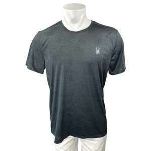 Spyder Active Men's Black Logo Short Sleeve Athletic T Shirt Tee Top Size M - Picture 1 of 3