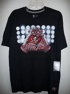 TAMPA BAY BUCCANEERS NIKE GLOVE LOGO TEE SHIRT SIZE ADULT SMALL - Picture 1 of 4